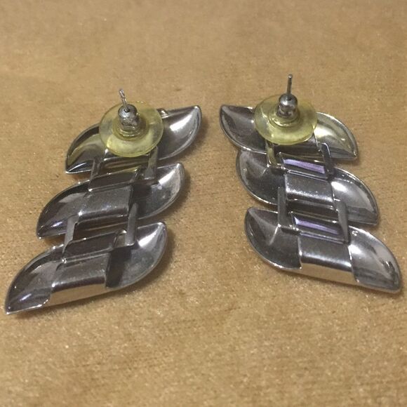 Silver Dangling Earrings - Picture 3 of 3